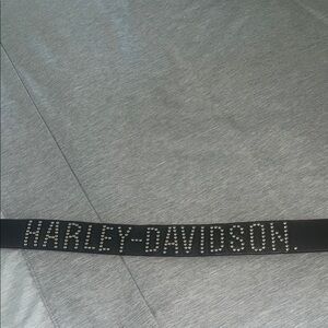 Harley-Davidson Black Belt with Silver Accents